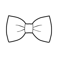 Silhouette Bow Tie - ClipArt Best