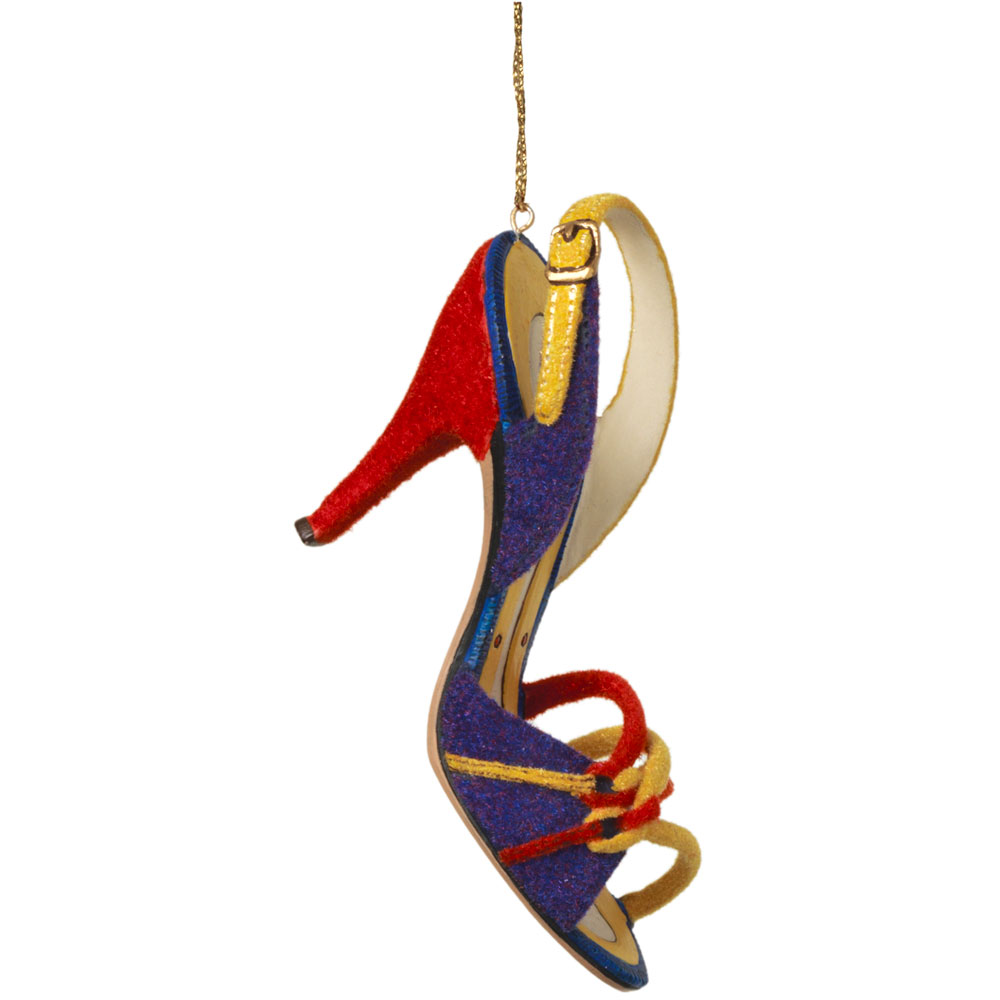 Multicolored Slingback Shoe Christmas Ornament - Home Decor ...