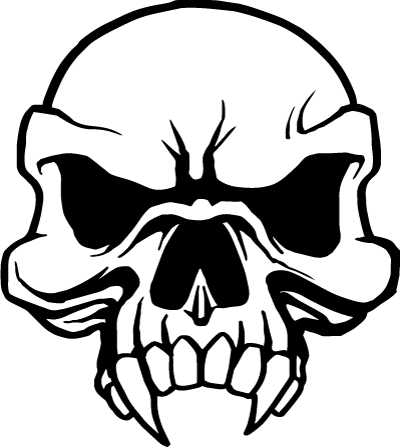 Skull Vinyl Decal Sticker 48, Skull and Crossbones decals, skull ...