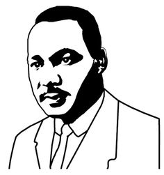 Martin Luther King Silhouette - ClipArt Best