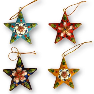 Christmas Ornaments-Cloisonne Stars (AR-P01) - China Christmas, Xmas ...