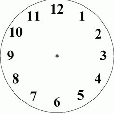 Clock Dial Template - ClipArt Best