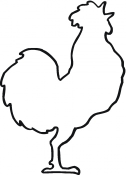 Rooster Outline coloring page | Super Coloring - ClipArt Best - ClipArt ...