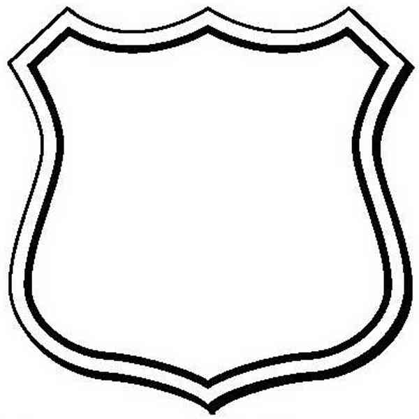 Blank Police Badge Template