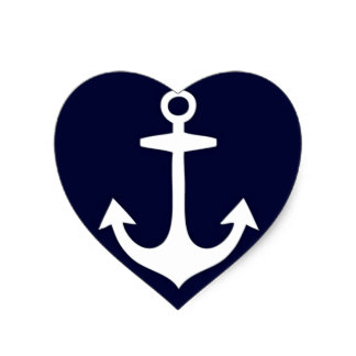 62+ Cute Nautical Heart Stickers | Zazzle - ClipArt Best - ClipArt Best