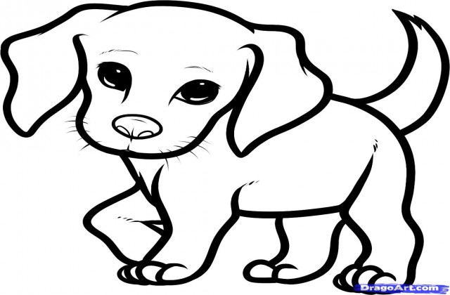 Cute Puppy Sketch - ClipArt Best