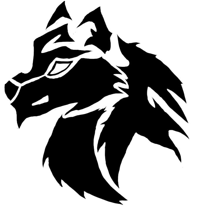 Tribal wolf tattoo design - digital - ClipArt Best - ClipArt Best