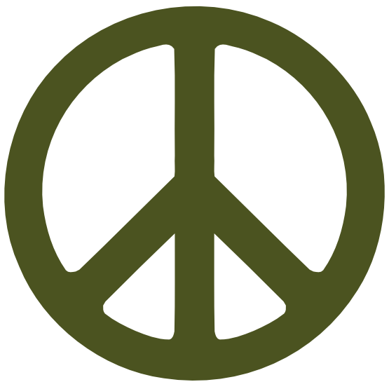 Army Green Peace Symbol 1 scallywag peacesymbol.org Peace Symbol ...