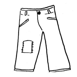 Jeans Outline Clip Art - ClipArt Best