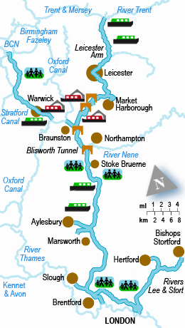 The Grand Union Canal Holiday Cruising Guide and Map. - ClipArt Best ...