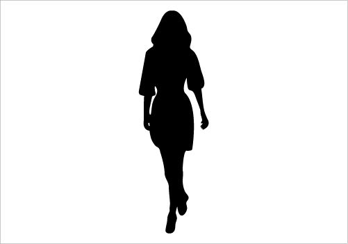 Lady standing side silhouette clipart - ClipArt Best - ClipArt Best