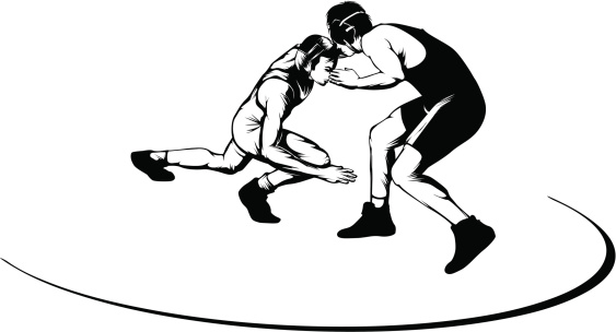 Wrestling Clip Art, Vector Images & Illustrations