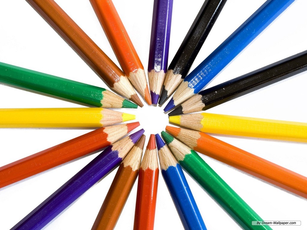 Colour Pencil Wallpaper - ClipArt Best