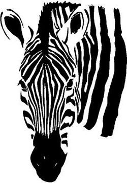 Zebra Stencil - ClipArt Best