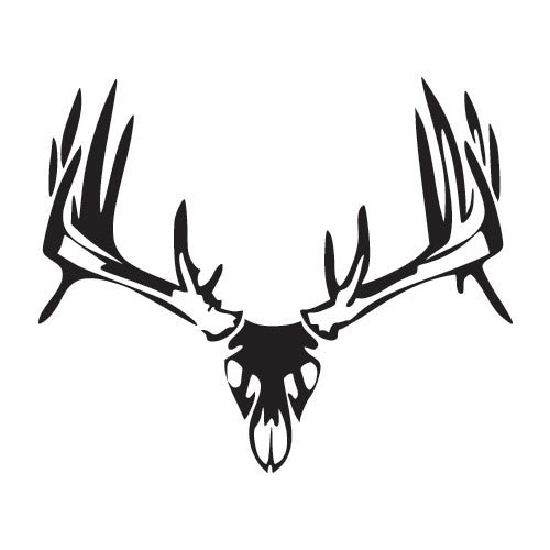 Deer Skull Silhouette - ClipArt Best