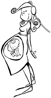 Pregnant Woman Cartoon - ClipArt Best