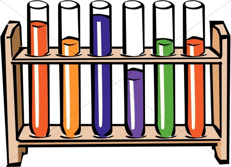 Science Experiment Test Tubes Clipart