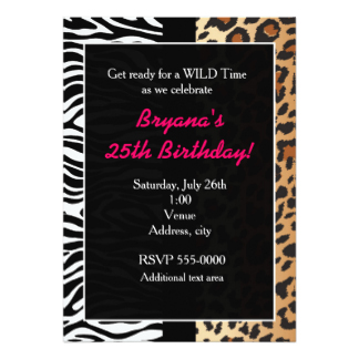 Blank Leopard Print Invitations - ClipArt Best