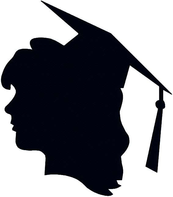 Graduation Silhouette Graduate School by DesignByTheStitches - ClipArt ...