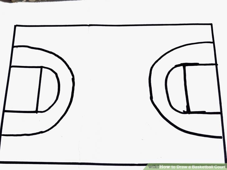 How to Draw a Basketball Court: 6 Steps (with Pictures) - wikiHow