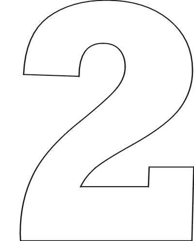 Pix For > Number Two Outline - ClipArt Best - ClipArt Best