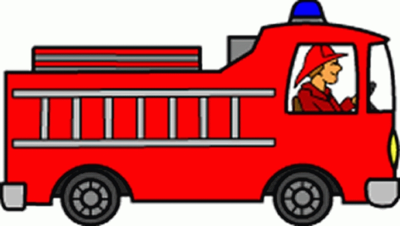 Animated fire truck clipart