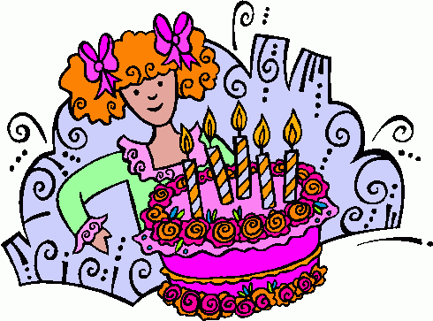13th Birthday Girl Clipart