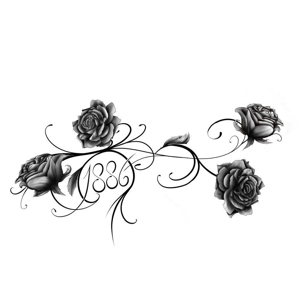 Simple Tribal Rose - ClipArt Best