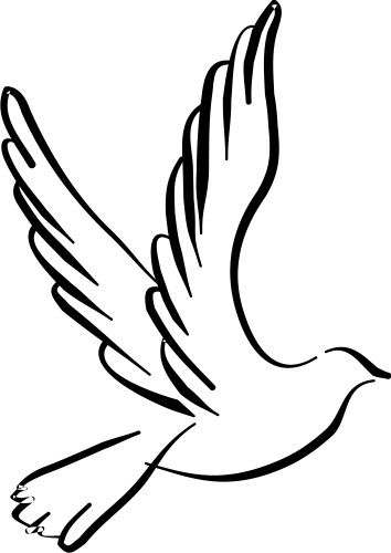 Best Photos of Dove Outline Drawing - Flying Dove Clip Art, Flying ...