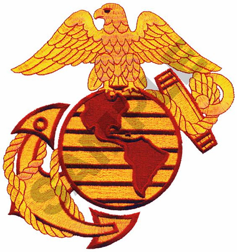 Birds Embroidery Design: U.S. MARINE CORPS LOGO from Great Notions
