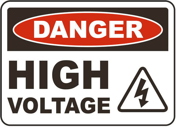 Danger High Voltage Sign E3276 - by SafetySign.com - ClipArt Best ...