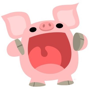 OINK Cute Cartoon Pig Photo Sculpture - Polyvore - ClipArt Best ...