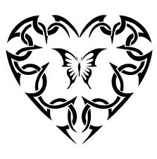 Heart Airbrush Stencils - ClipArt Best