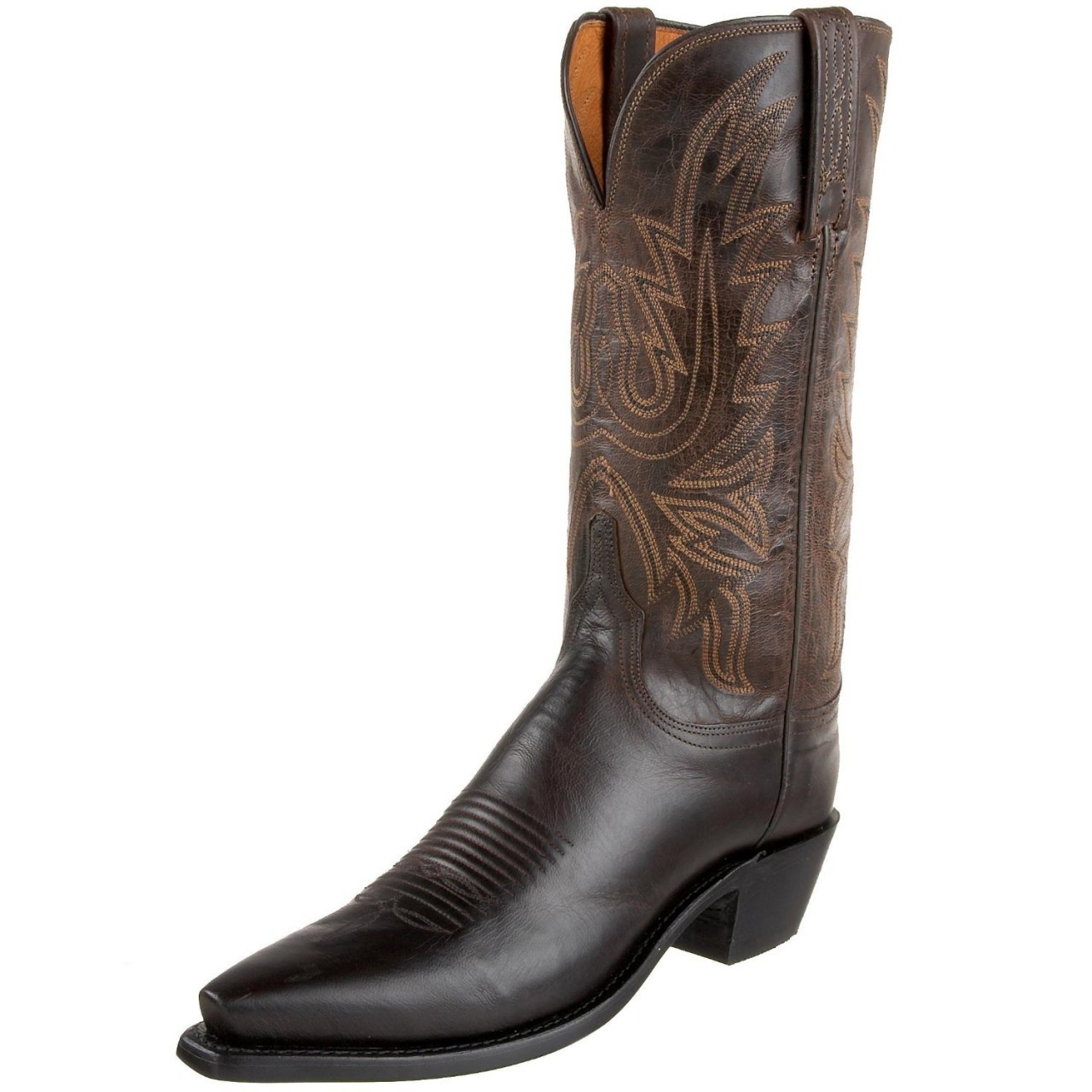 Lucchese 1883 Women's leather Cowboy Boots N4554 Brown - Davinci ...