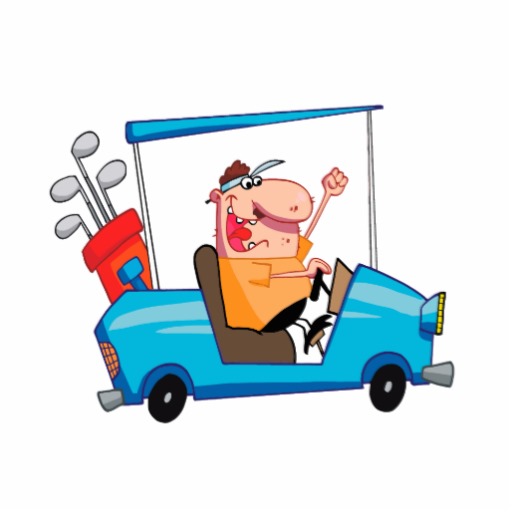 funny golfer in golf cart cut out | Zazzle. - ClipArt Best - ClipArt Best