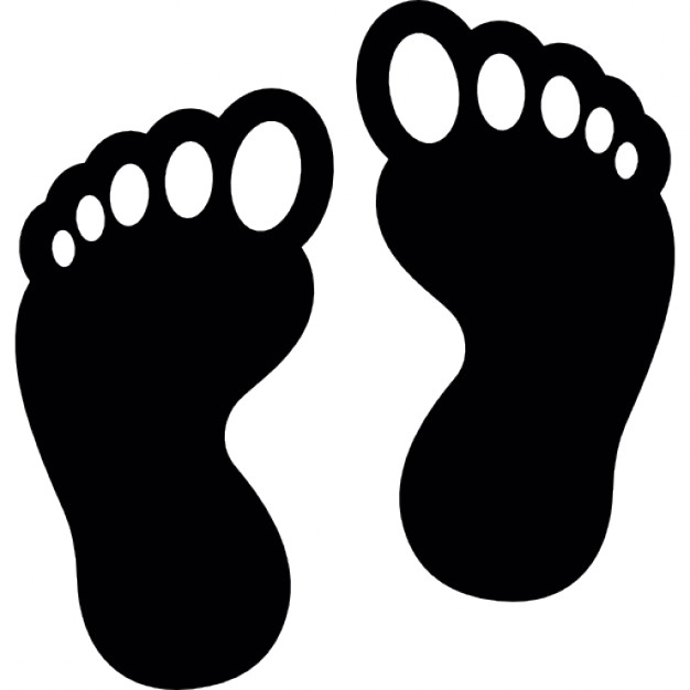 Footprint with white toes Icons | Free Download - ClipArt Best ...