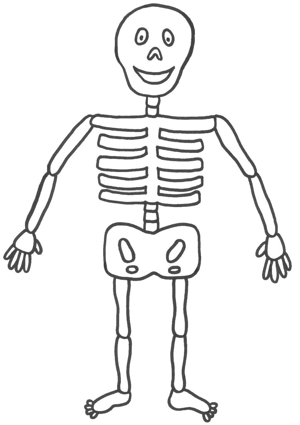 Skeleton Template Easy - ClipArt Best