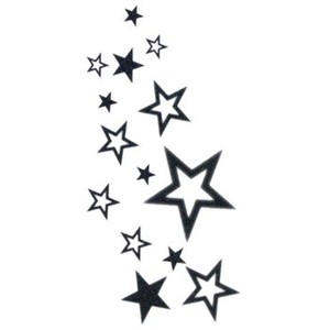 falling stars tattoo - Polyvore - ClipArt Best - ClipArt Best