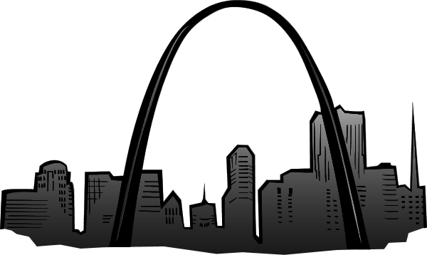 St Louis Skyline Silhouette - ClipArt Best