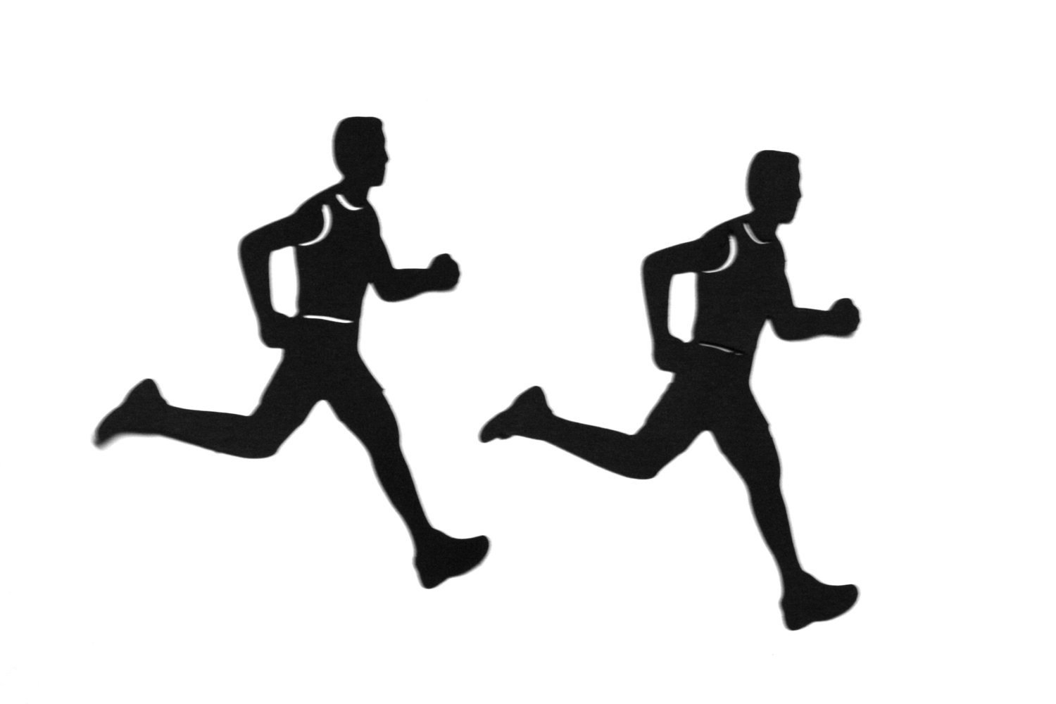 Clip art runners silhouette