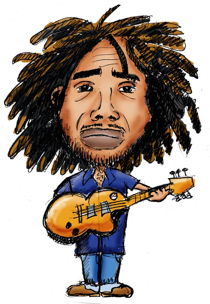 Axel Zapata: Dibujando Famosos a mi antojo (Bob Marley) - ClipArt Best ...