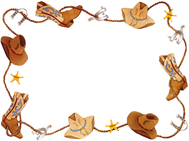 Cowboy Border Clip Art - ClipArt Best