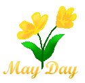 May Day Clip Art - Yellow Flowers Clip Art - May Day Titles - Free ...