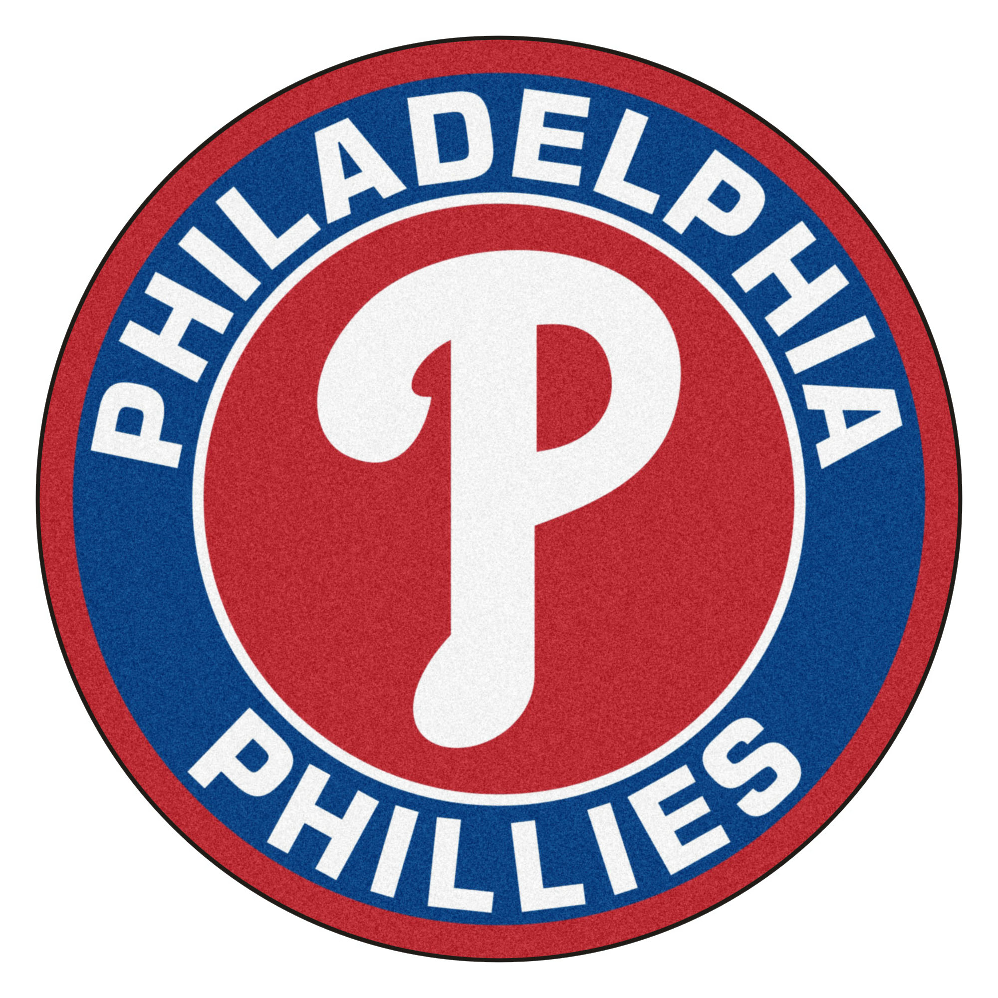 Philadelphia Phillies Logo Roundel Mat – 27” Round Area Rug