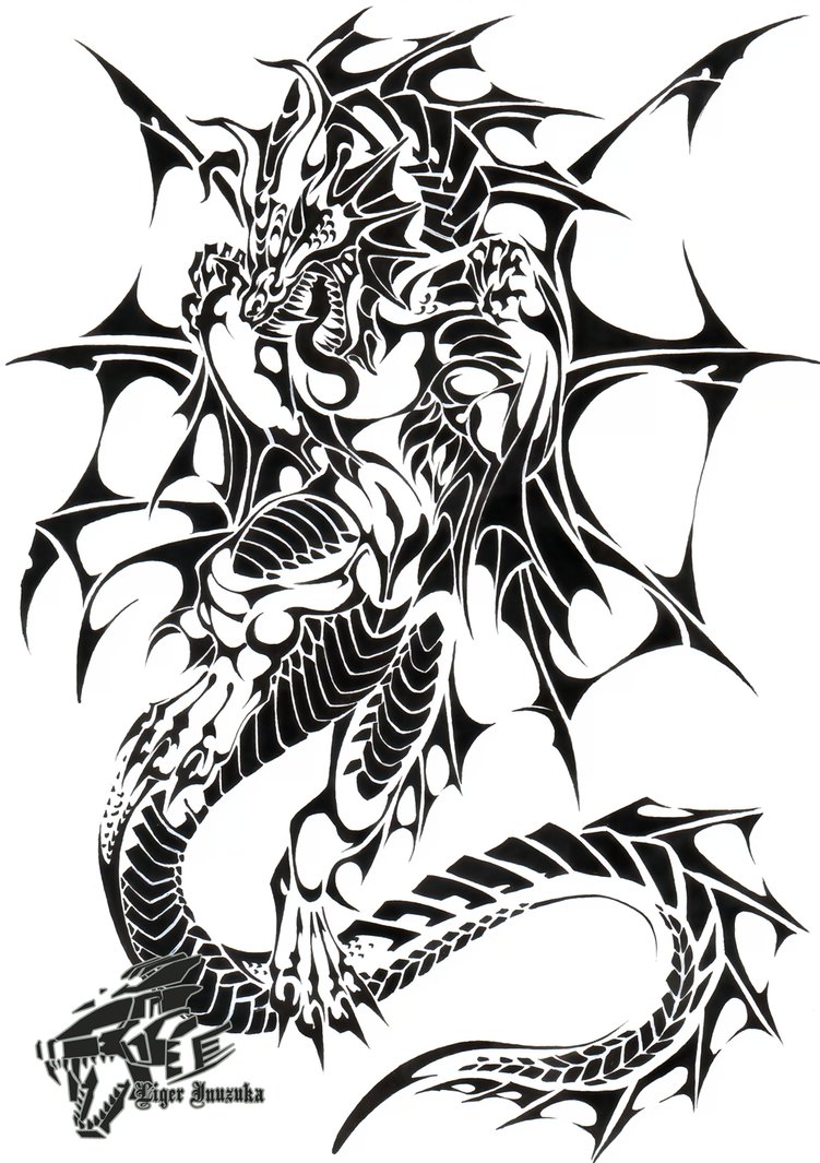 Commish: Sea Dragon Tribal - ClipArt Best - ClipArt Best