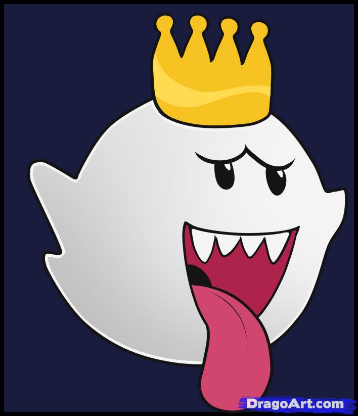 Step By Step Drawing King Boo - ClipArt Best