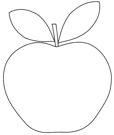 apple shape clipart to colour, 12cm | Flickr - Photo Sharing! - ClipArt ...