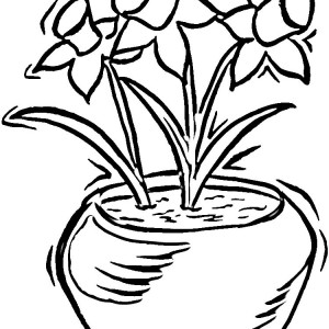 Flower Pot : Roses In A Pot. Daffodils. Flower Pot. - ClipArt Best ...