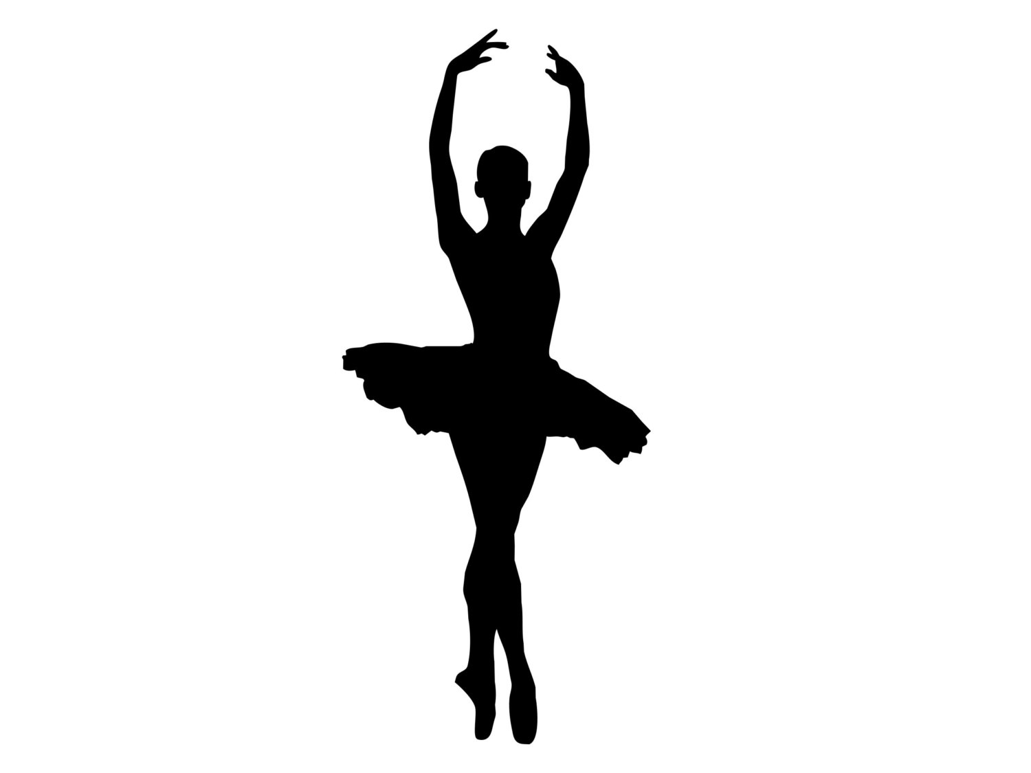 Printable Ballerina Silhouette - Customize and Print