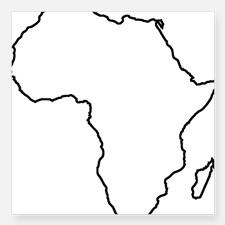 Africa Outline Stickers | Africa Outline Sticker Designs | Label ...